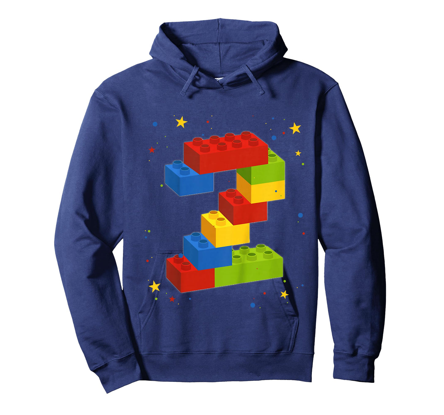 Building Blocks Birthday Boy Girl 2 Years Old Bricks Gift T-Shirt