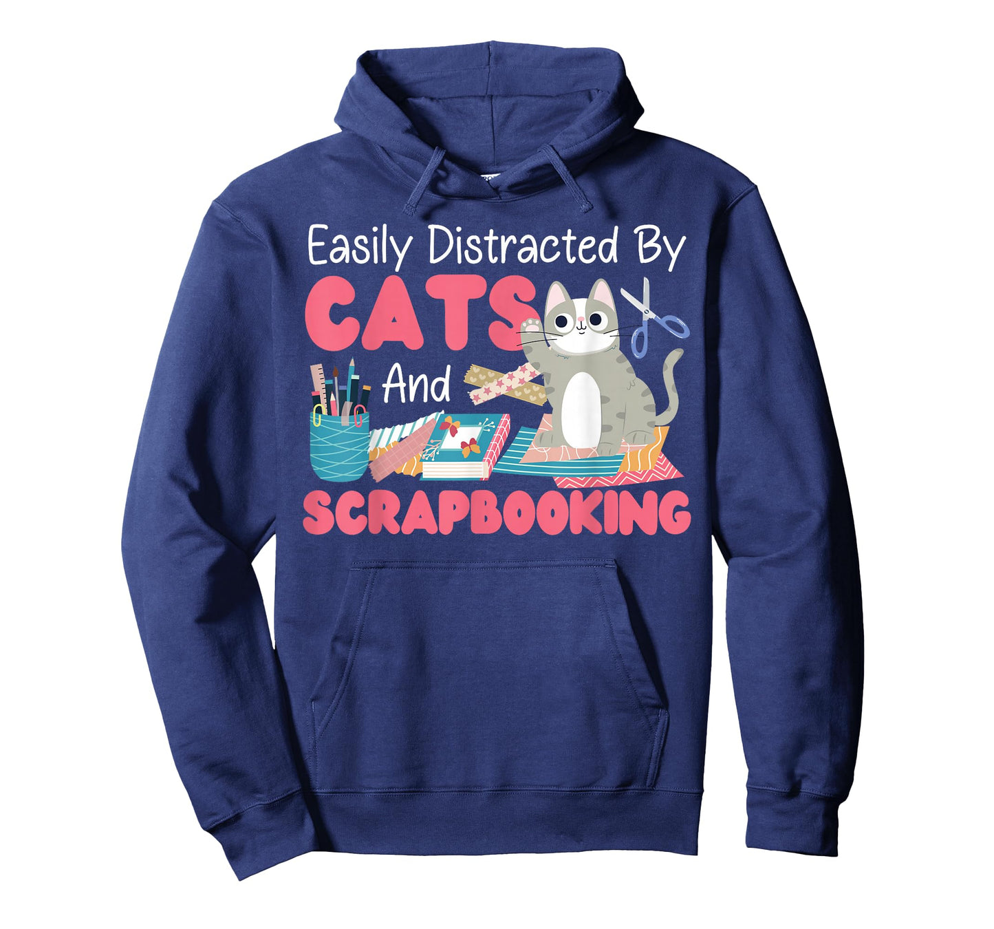 Scrapbooking Cat Easily Distracted By Cats And Scrapbooking T-Shirt