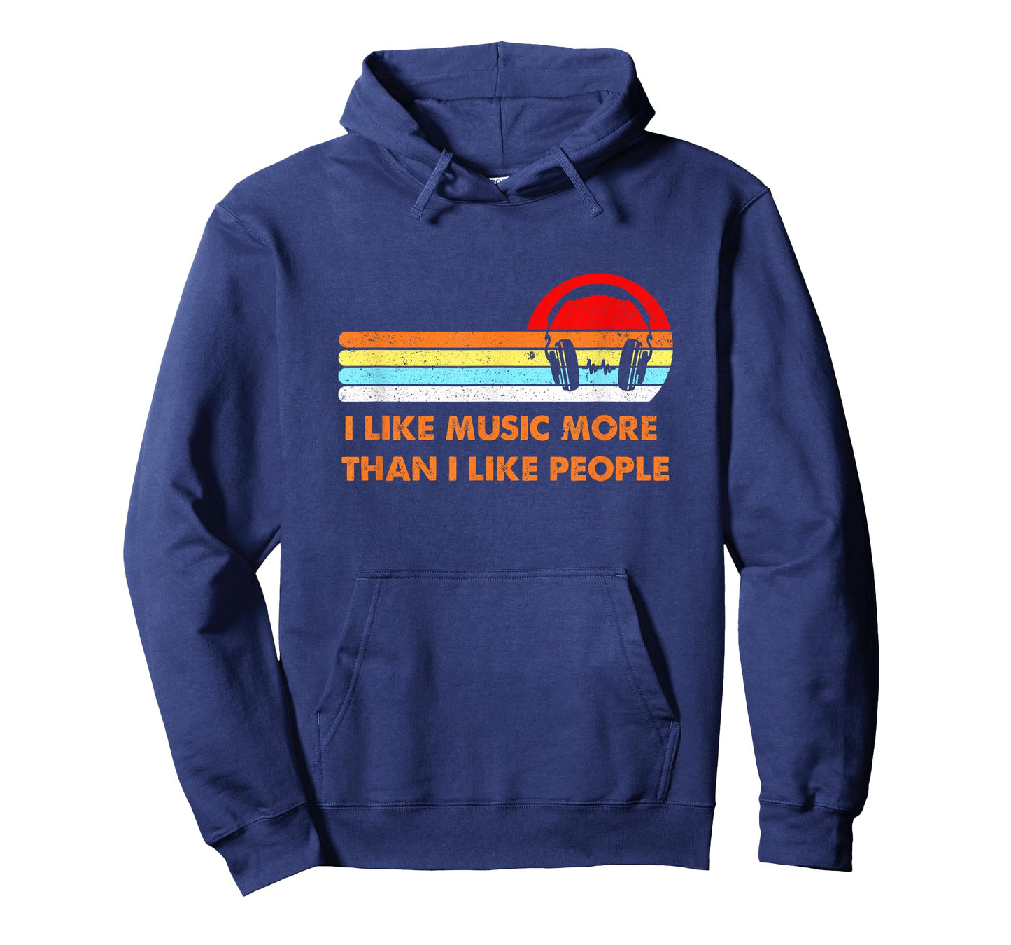 I Like Music More Than I like People Funny Music Lover Gift T-Shirt