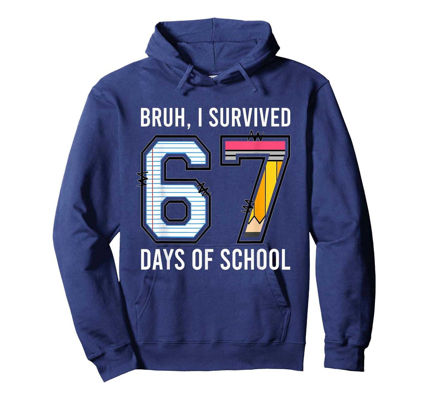 Bruh I Survived 67 Days of School Six Seven Kids Teacher T-Shirt