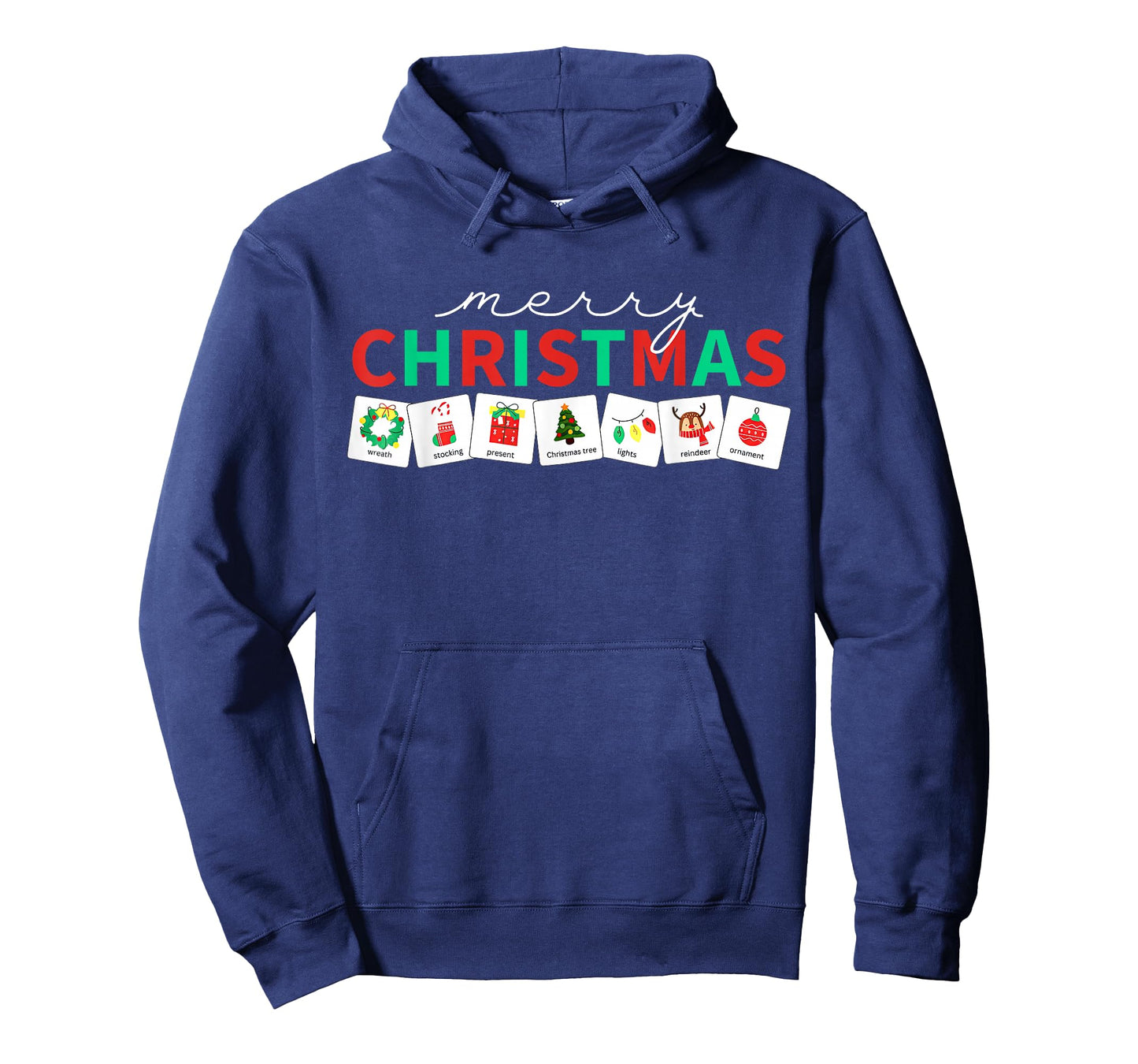 Christmas Symbols Special Education Teacher Speech Pathology T-Shirt