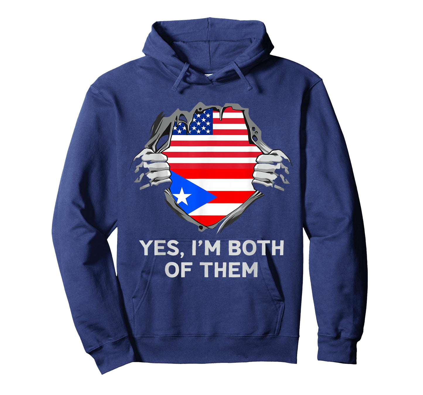 Half American Half Puerto Rican USA Puerto Rico Flag T-Shirt