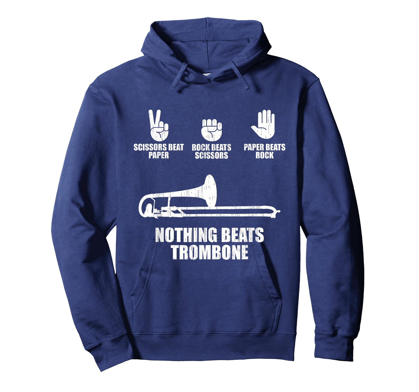 Rock Paper Scissors Marching Band Shirt Funny Trombone Lover T-Shirt