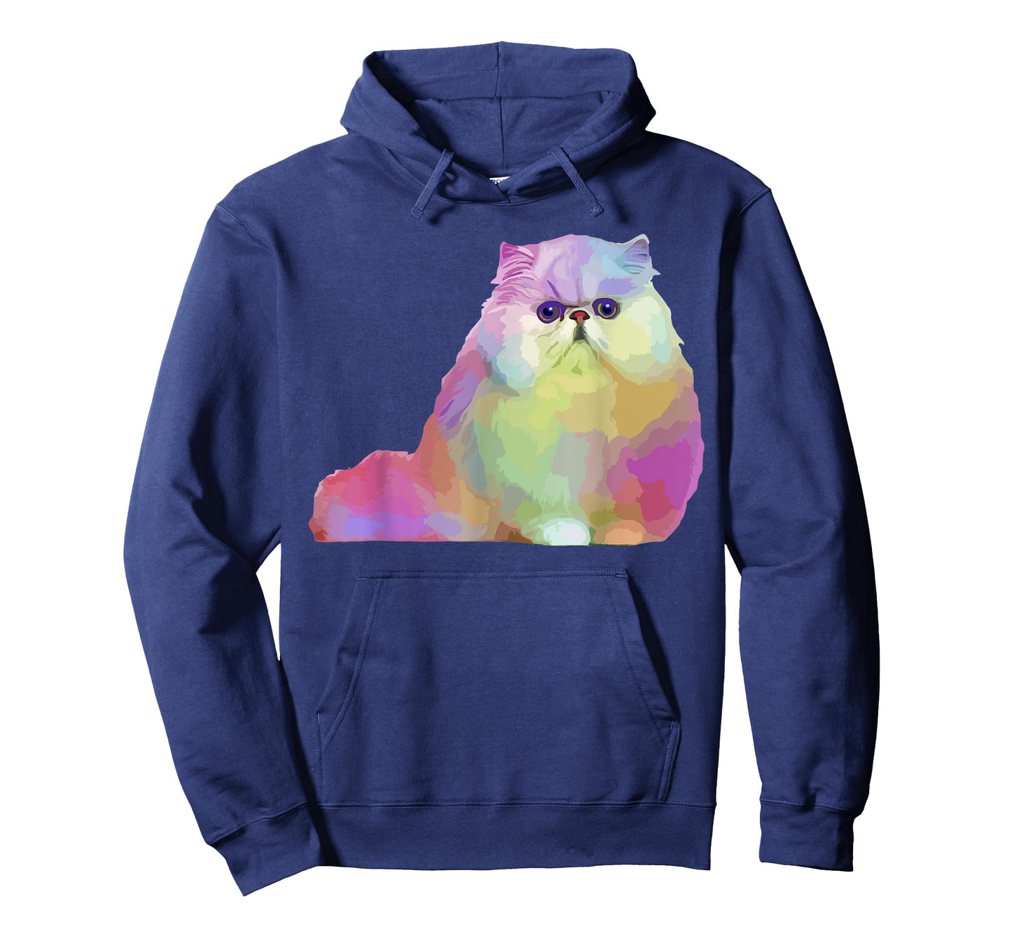 Cat Lover Gifts Persian Cat Womens Colorful Persian Cat Mens T-Shirt
