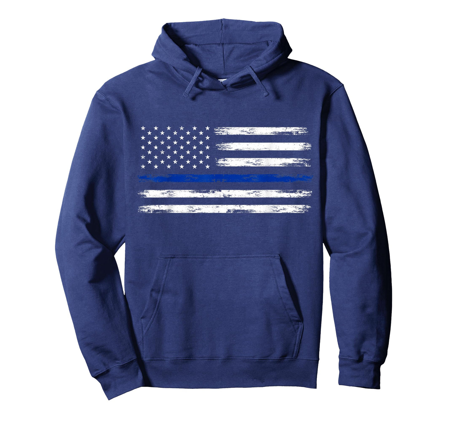 Police Officer US USA American Flag Thin Blue Line T-Shirt