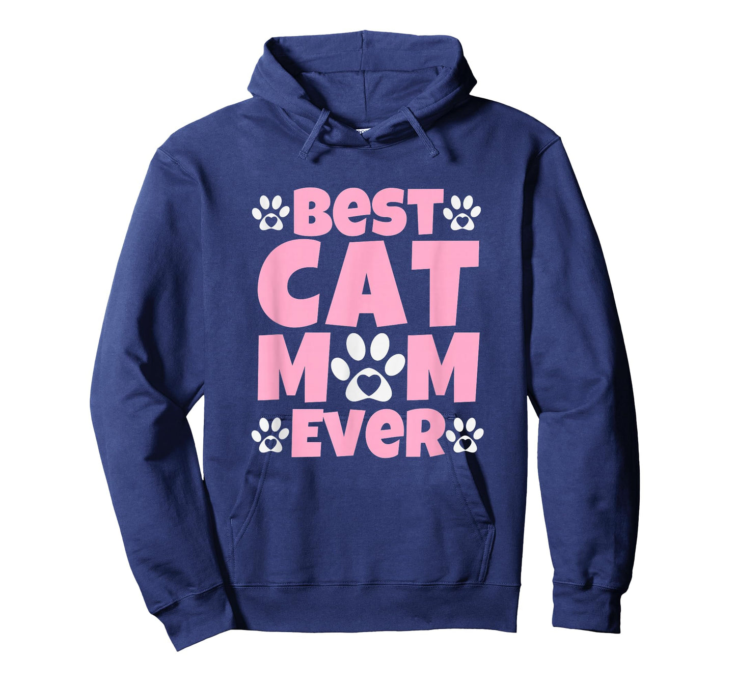 Best Cat Mom Ever Mothers Day Present Cute Cat Paw Prints T-Shirt