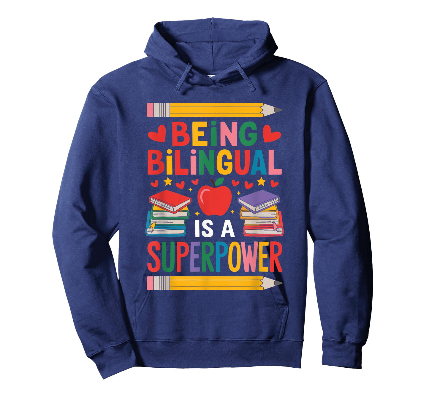 ESOL English Teaching, Being Bilingual is A Superpower T-Shirt