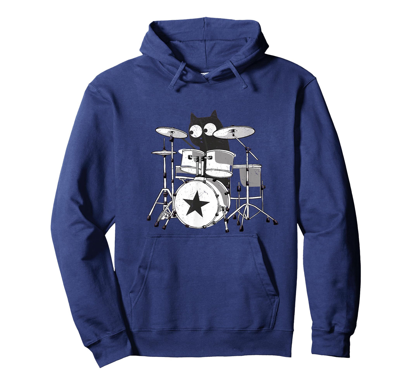 Cat Drummer Funny Band Playing Kitty Punk Rockstar Kitten T-Shirt