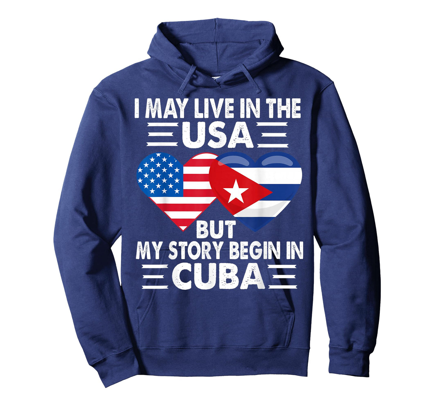 My Story Began In Cuba American Cuban Heart Flag Patriotic T-Shirt