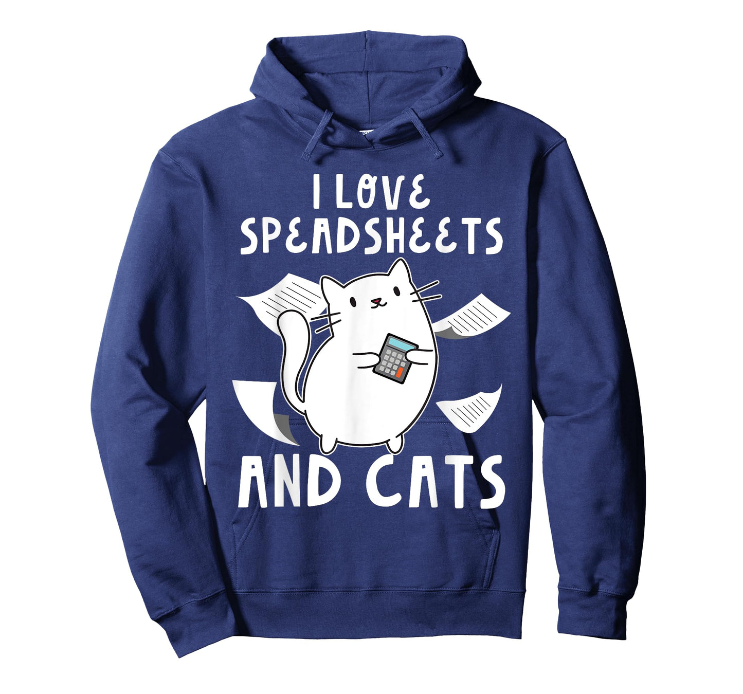 Accountant Bookkeeping Funny I Love Spreadsheets And Cats T-Shirt
