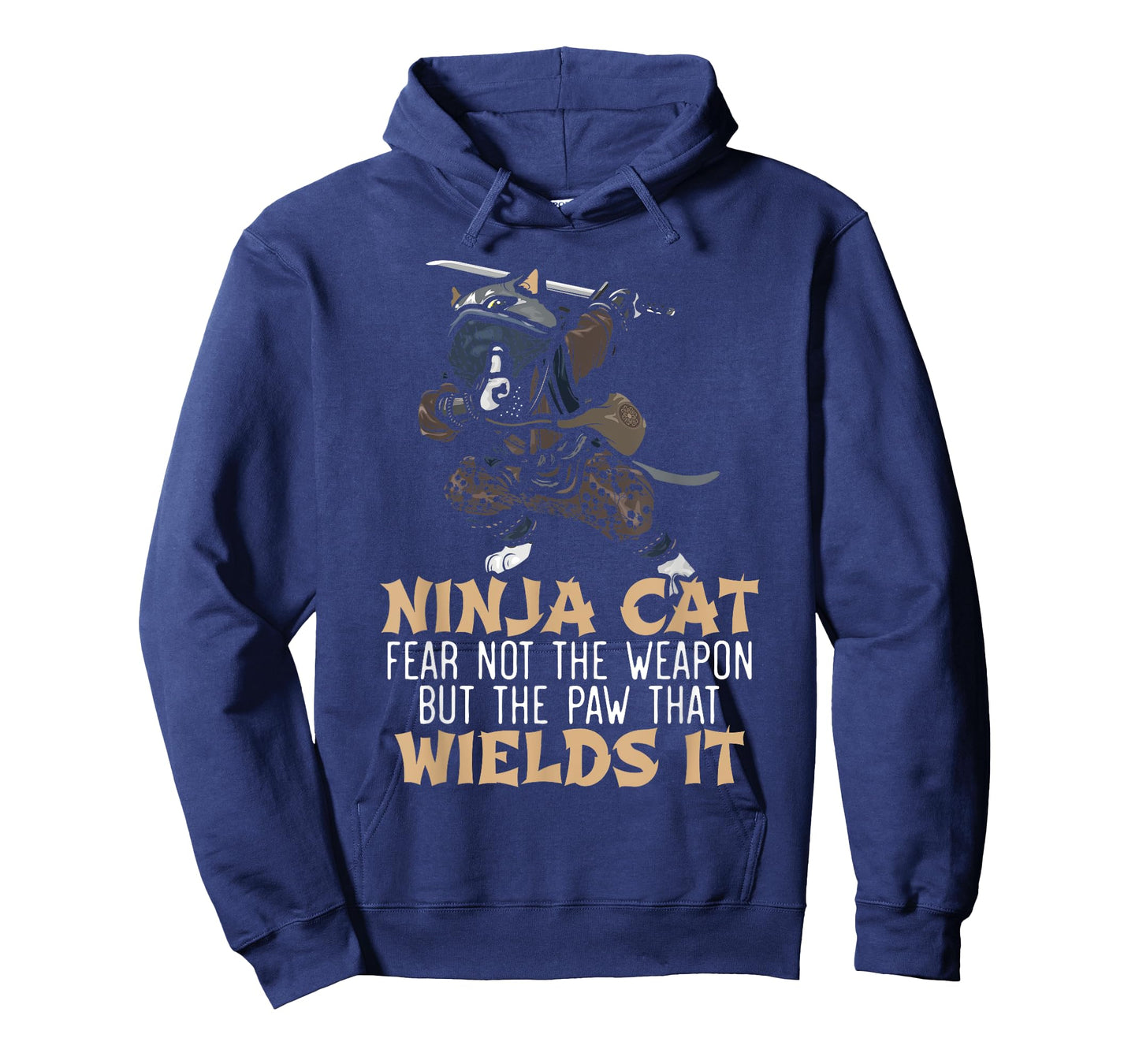 Ninja Cat Mercenary Shuriken Kunai Shinobi Kitty Lover T-Shirt for Men Women Kids