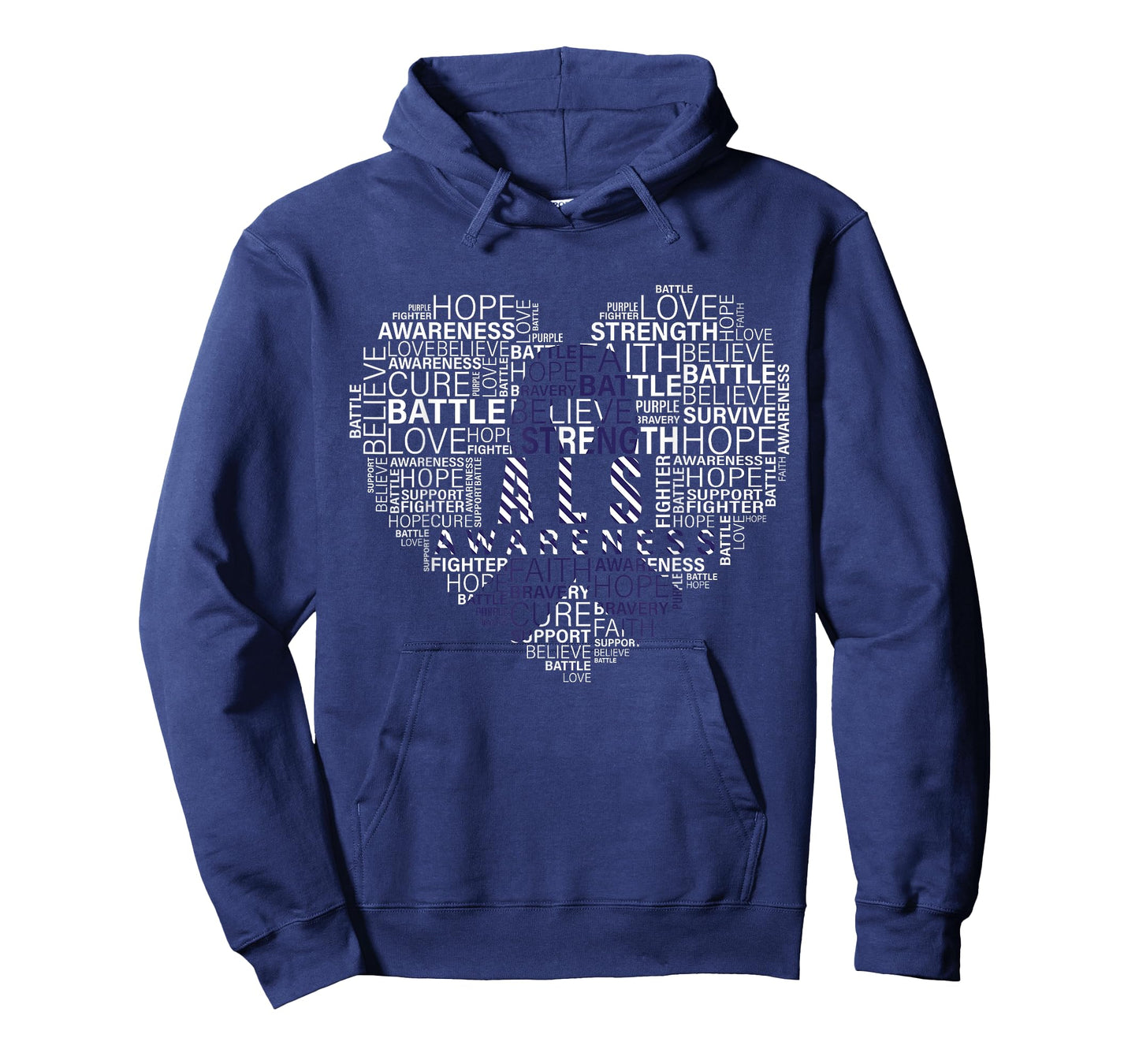 ALS awareness words cloud heart support proud ALS warrior T-Shirt