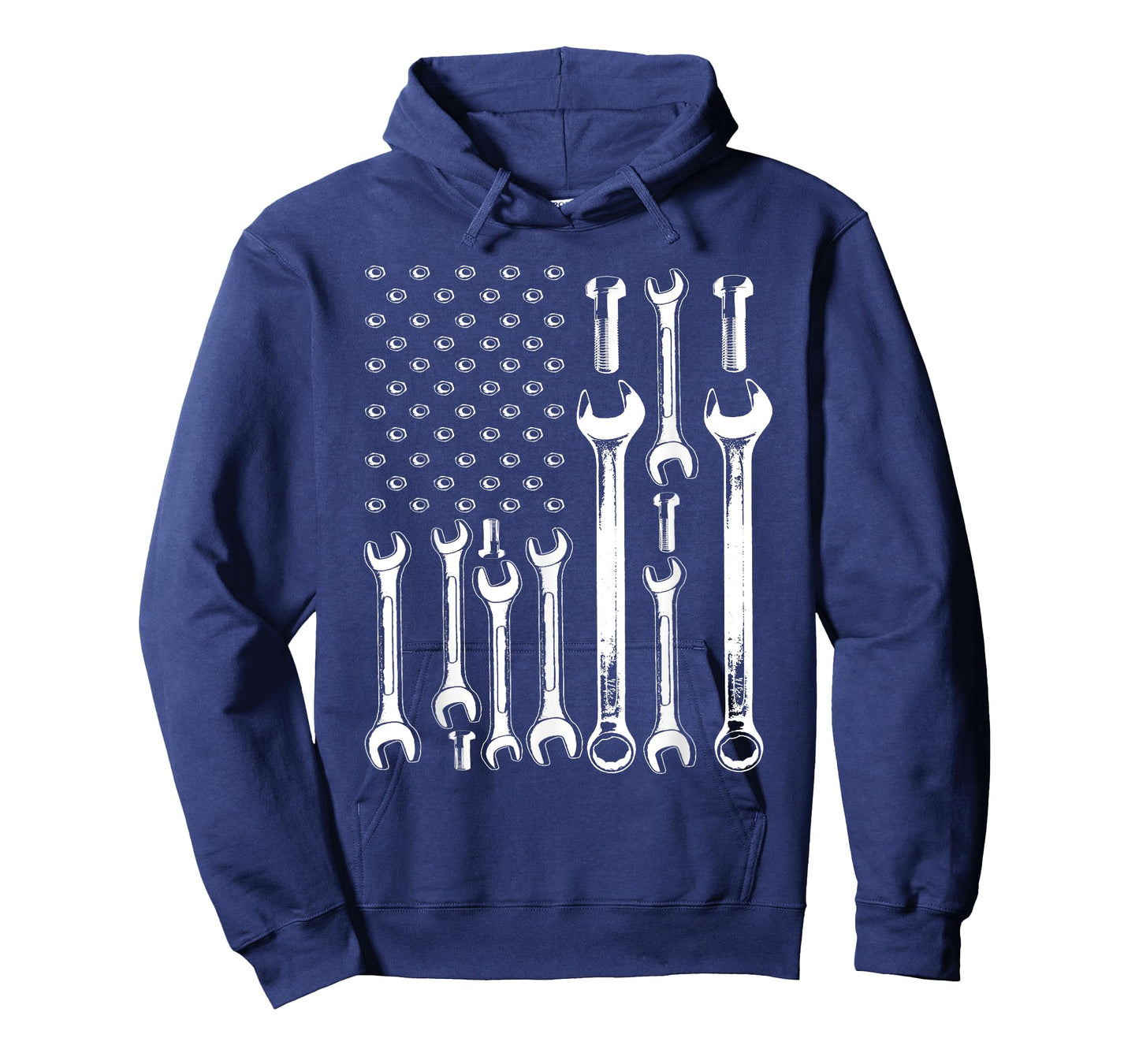 American Flag Mechanic Patriotic Funny Auto Wrench Men Gifts T-Shirt