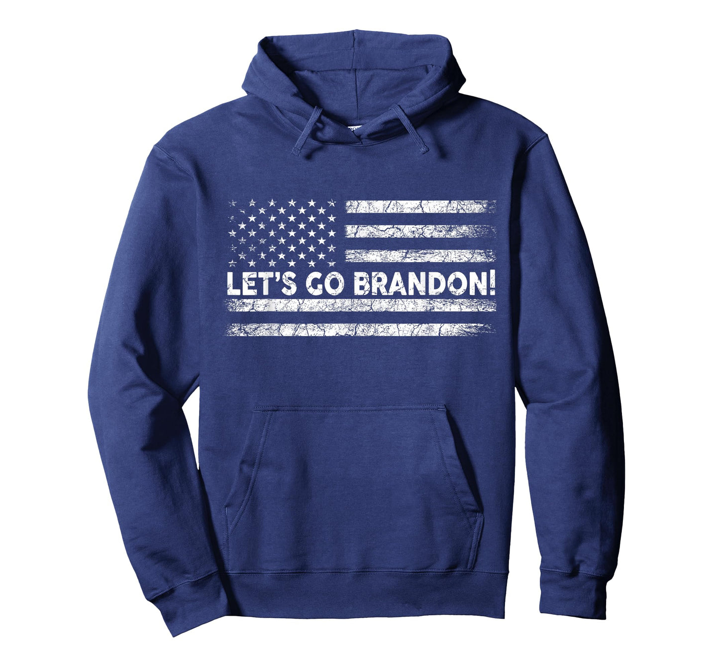 Let's Go Brandon Joe Biden Chant Impeach Biden USA Flag Women Men T-Shirt