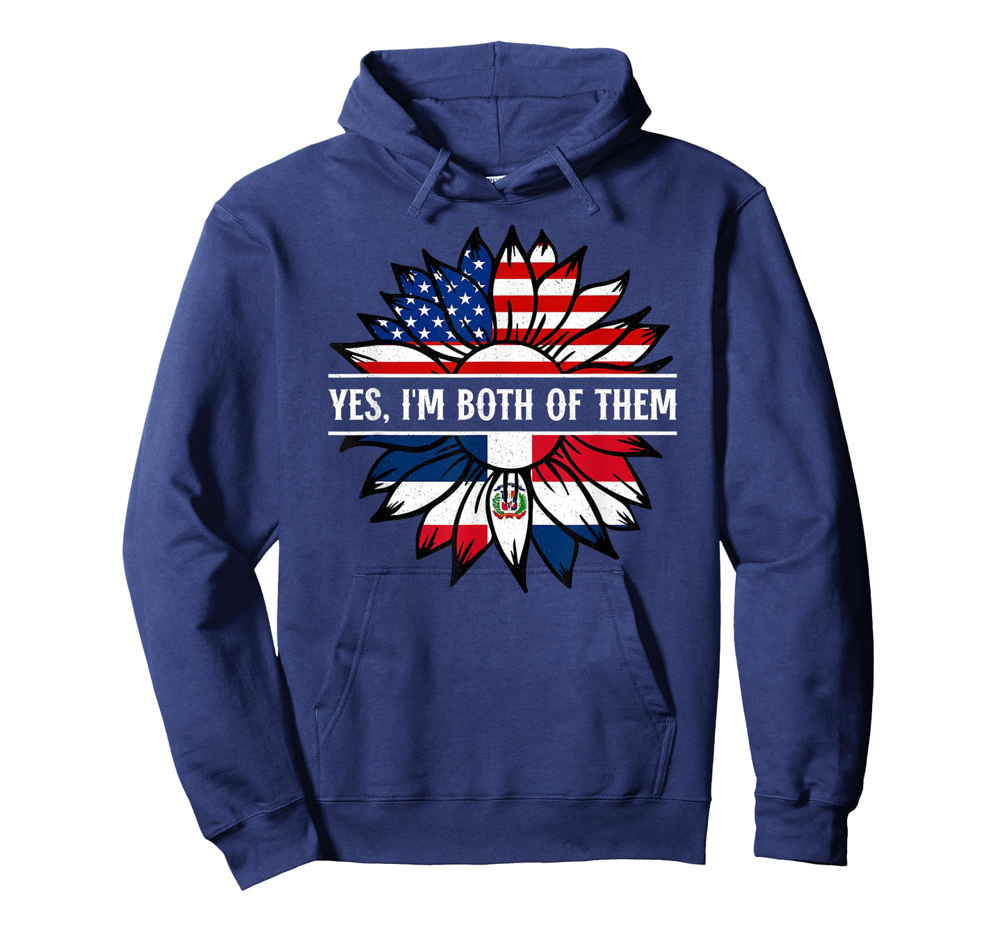 Yes, I'm both of them Dominican Republic USA America Flag T-Shirt
