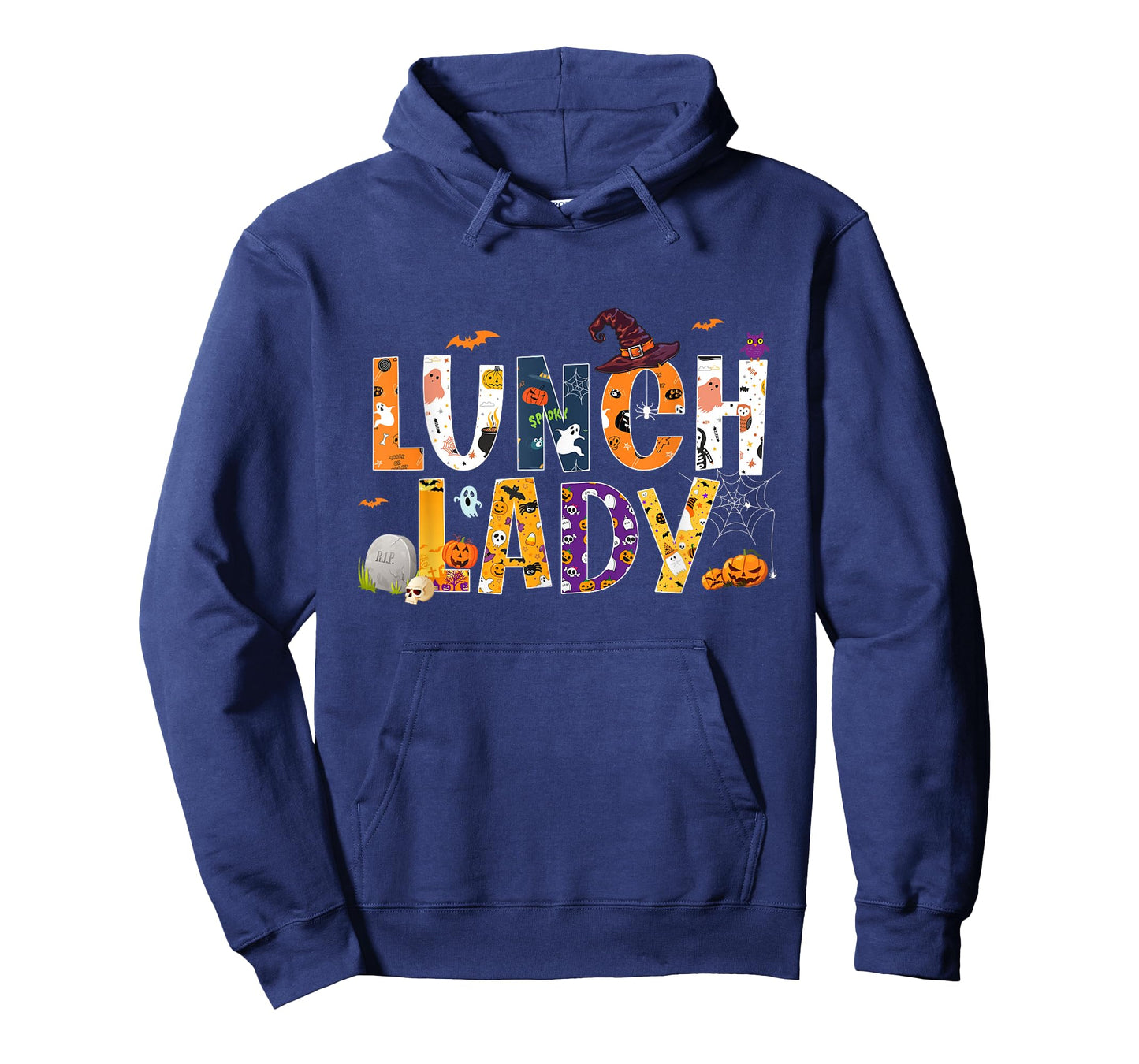 Halloween Lunch Lady Cafeteria Spooky Lunch Lady Halloween T-Shirt