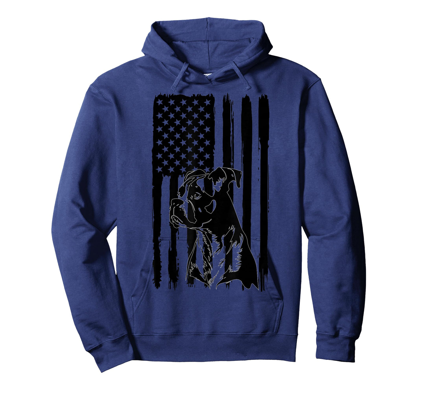 American Flag USA Patriot Boxer Dog dad T-Shirt