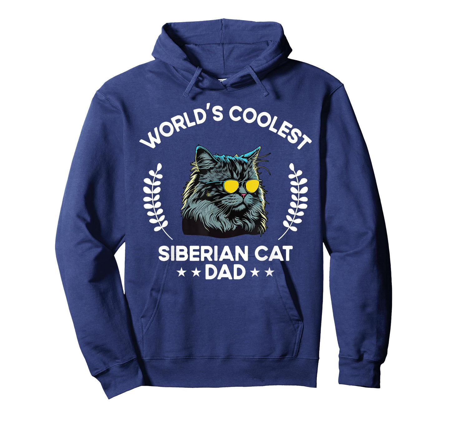 World's Coolest Dog Dad Papa - Men Siberian Cat T-Shirt