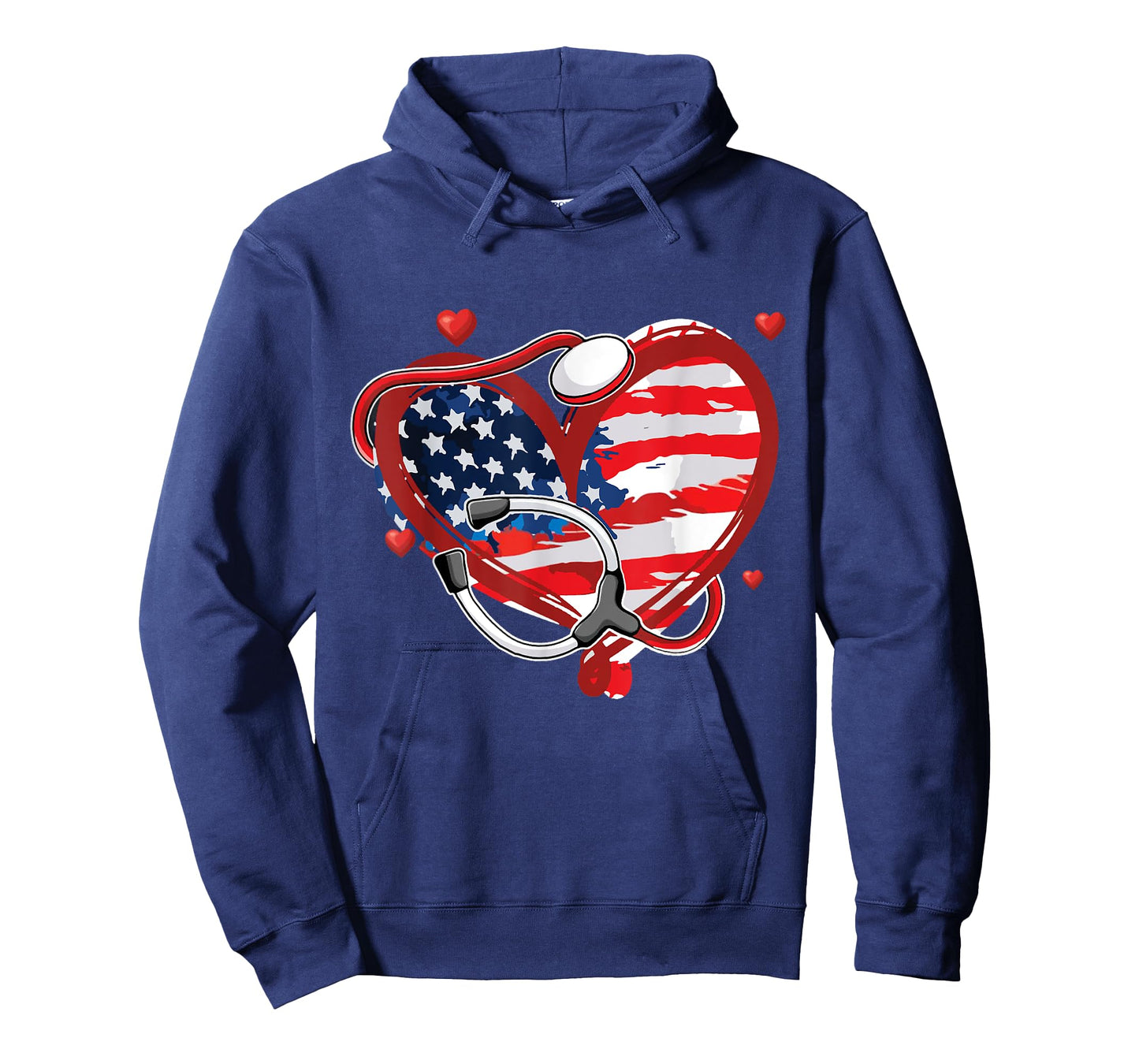 All American Nurse 4th of July Patriotic USA Flag Nursing T-Shirt for Women Men