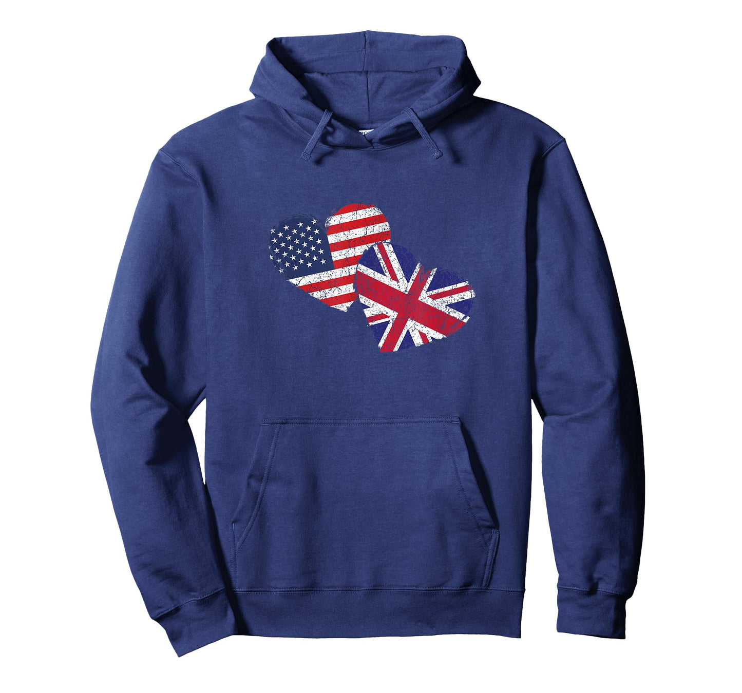 USA United Kingdom Heart Country Flag American British T-Shirt