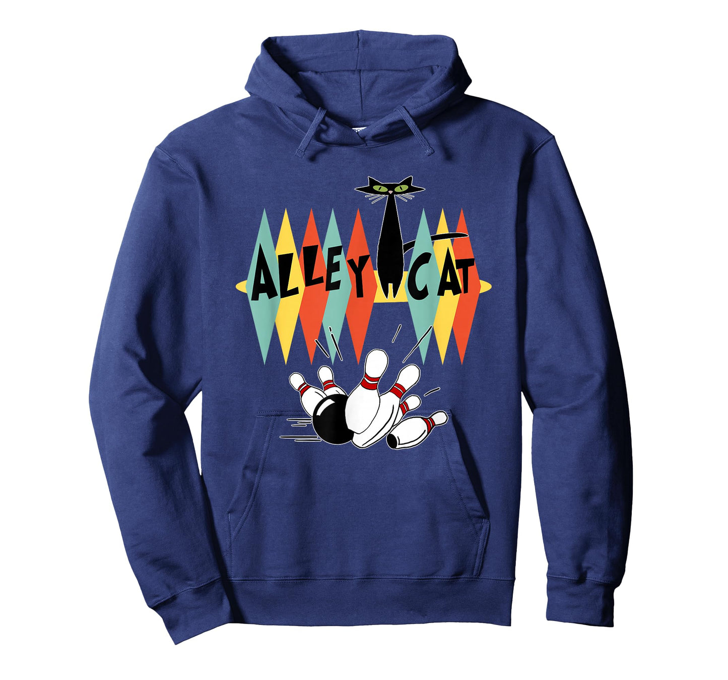 Retro Bowling Tee Vintage Bowler Alley Cat Vintage T-Shirt Small