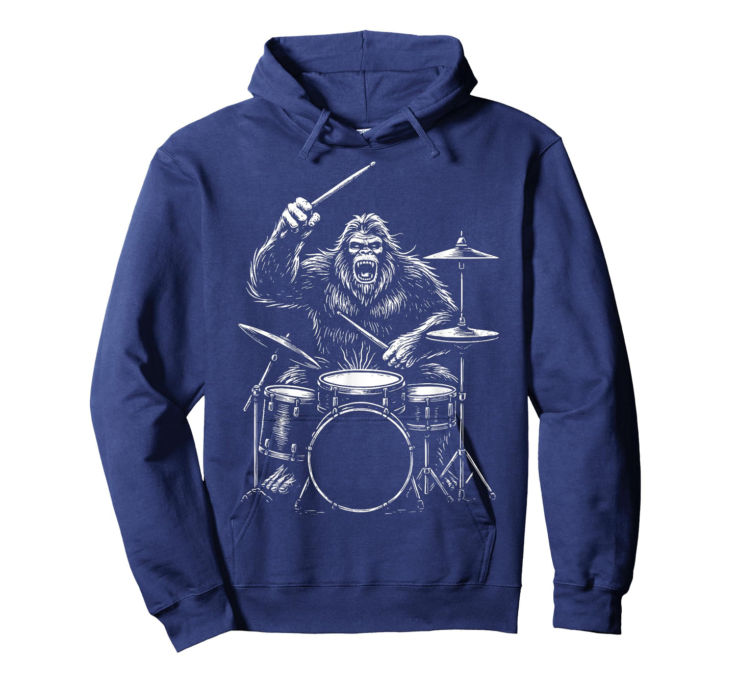Bigfoot Drummer Sasquatch Drums T-Shirt