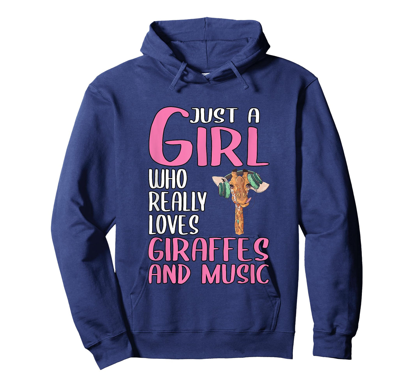Womens Gift Just A Girl Who Really Loves Giraffes And Music T-Shirt