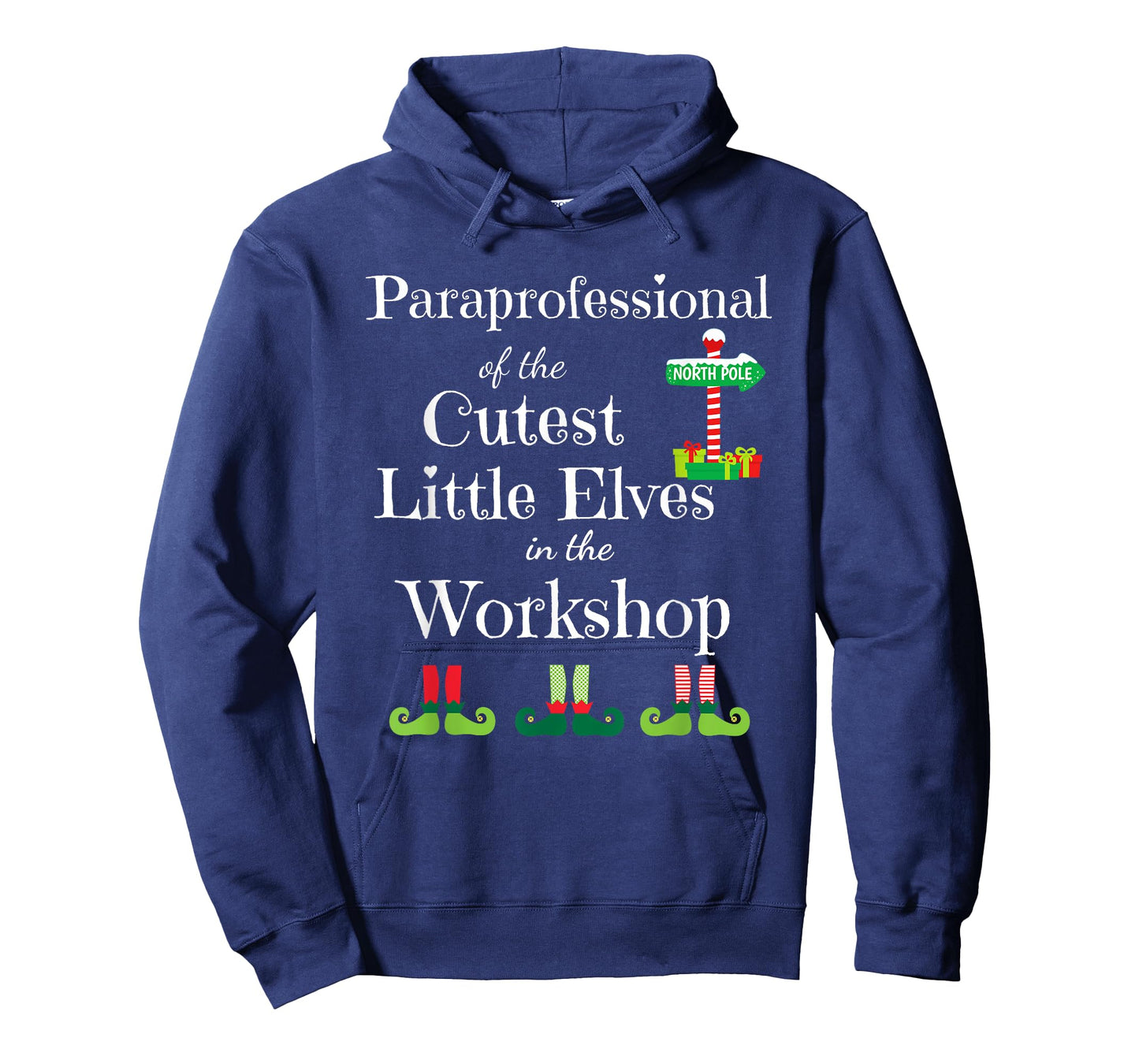 Cute Paraprofessional Teacher Christmas Elves Workshop Men Women Kids T-Shirt