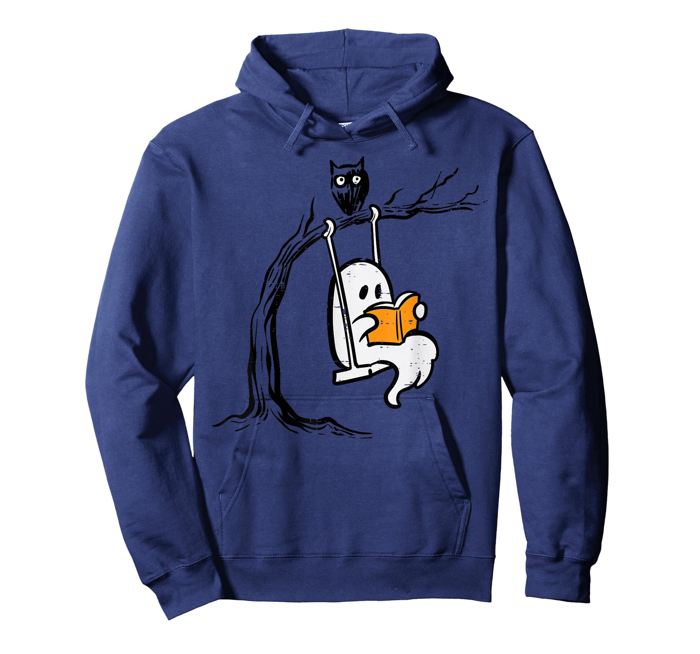Halloween Ghost Swing Reading Vintage Costume Women Kids Men T-Shirt