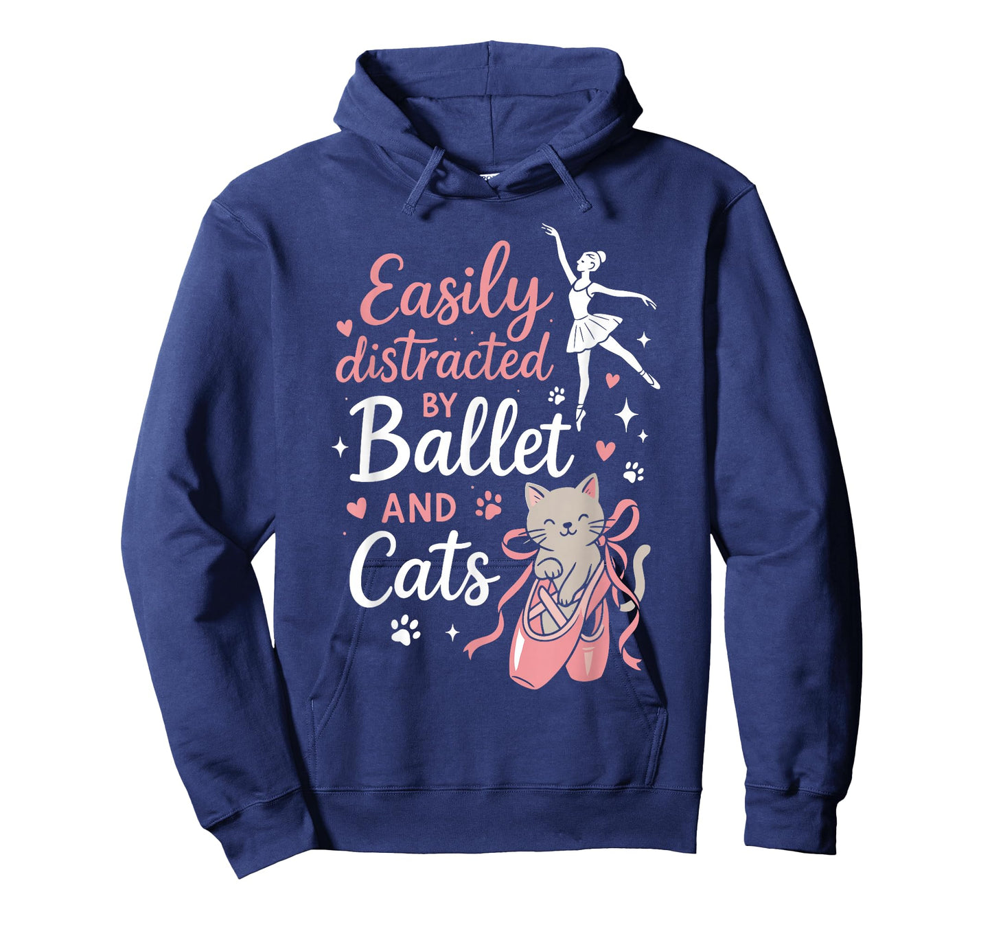 Ballet Dancer Dance Girl Ballerina Cat Easily Distracted by T-Shirt