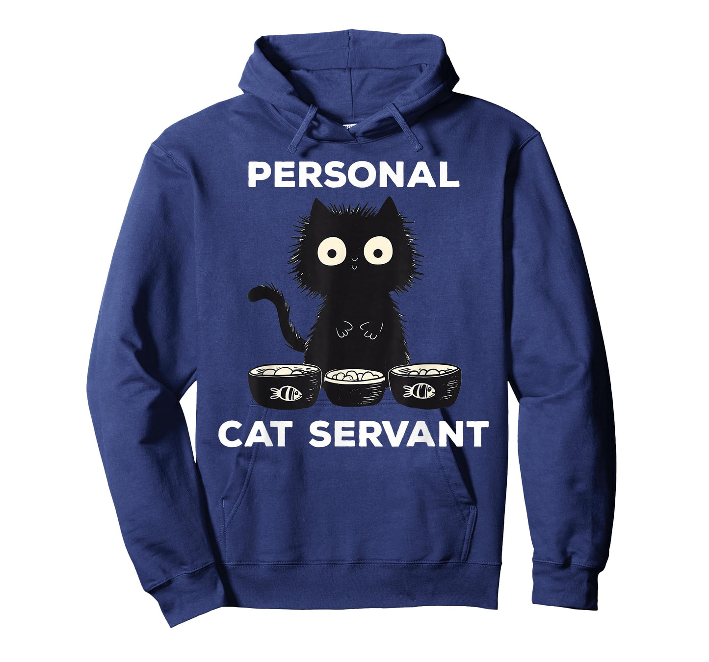 Black Cat Personal Cat Servant Funny T-Shirt