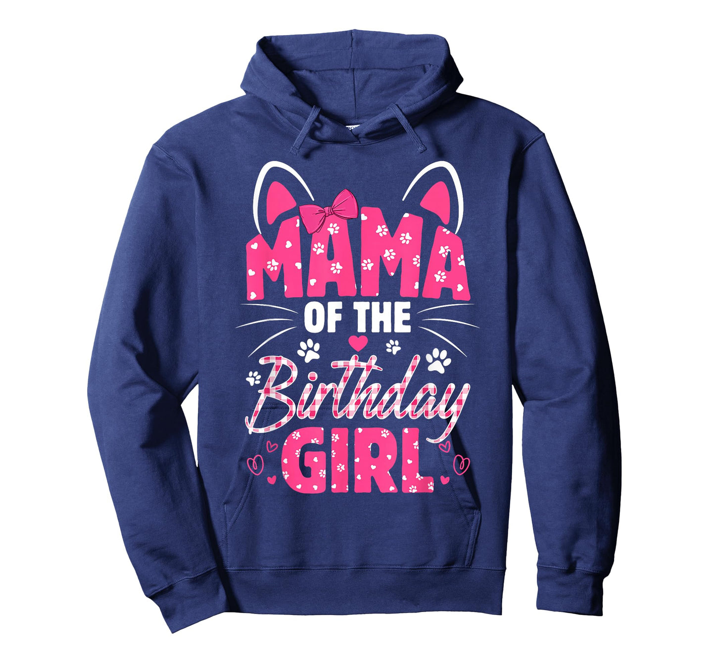 Mama Of The Birthday Girl Cat Kitty Family Matching T-Shirt