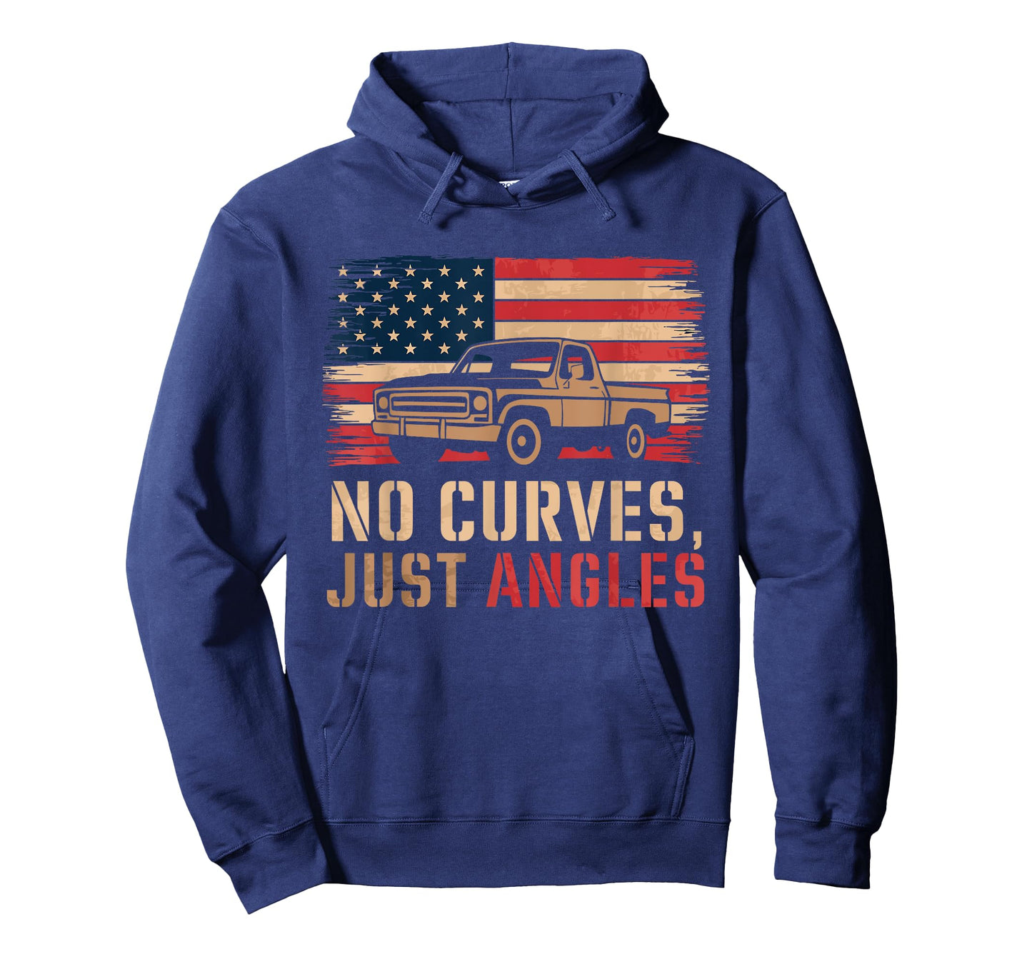 Squarebody No Curves Just Angles Truck Pride T-Shirt