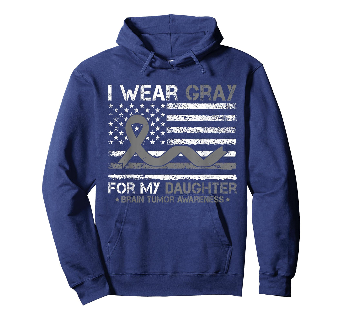 I Wear Gray For My Daughter Brain Tumor Awareness For Family T-Shirt