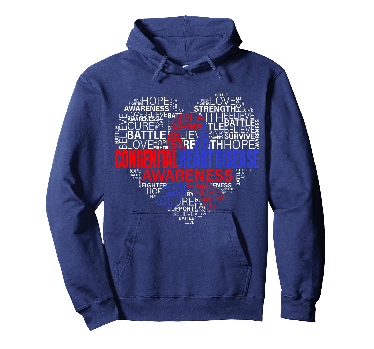 CHD Awareness Heart Disease Fighting Hope Support Warrior T-Shirt