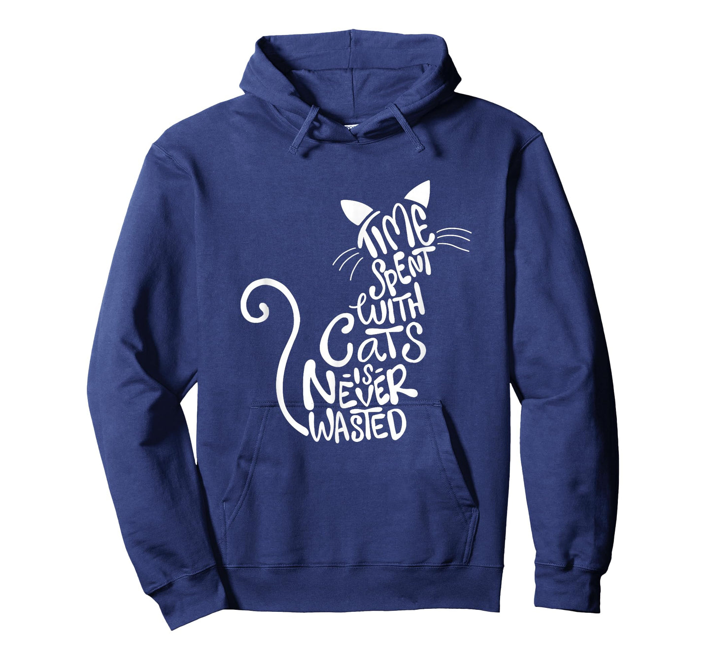 Time Spent With Cats Is Never Wasted - Cat Lover Kitten T-Shirt
