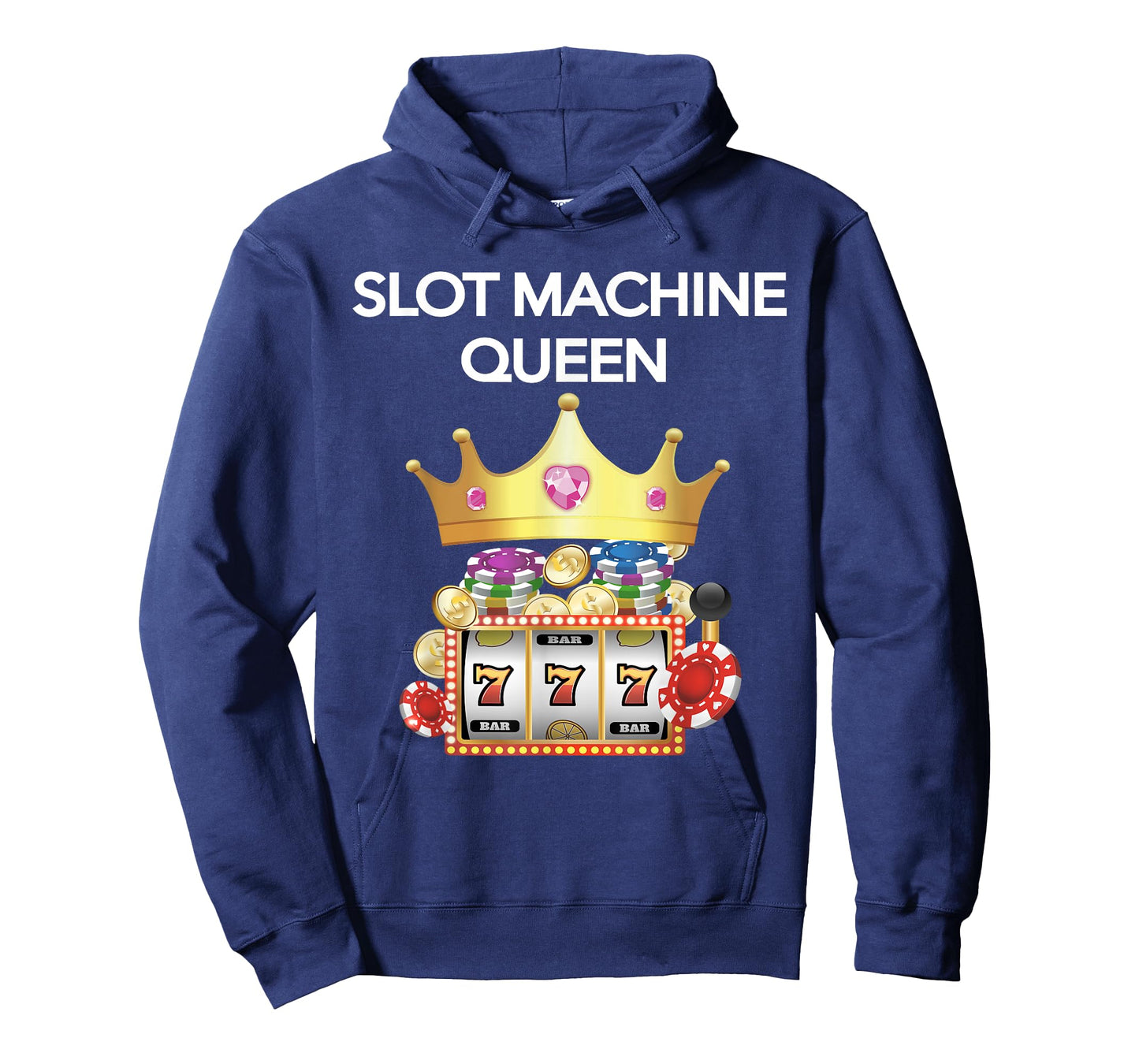 Slot Machine T-Shirt - Funny Casino Gambling Queen Tee T-Shirt