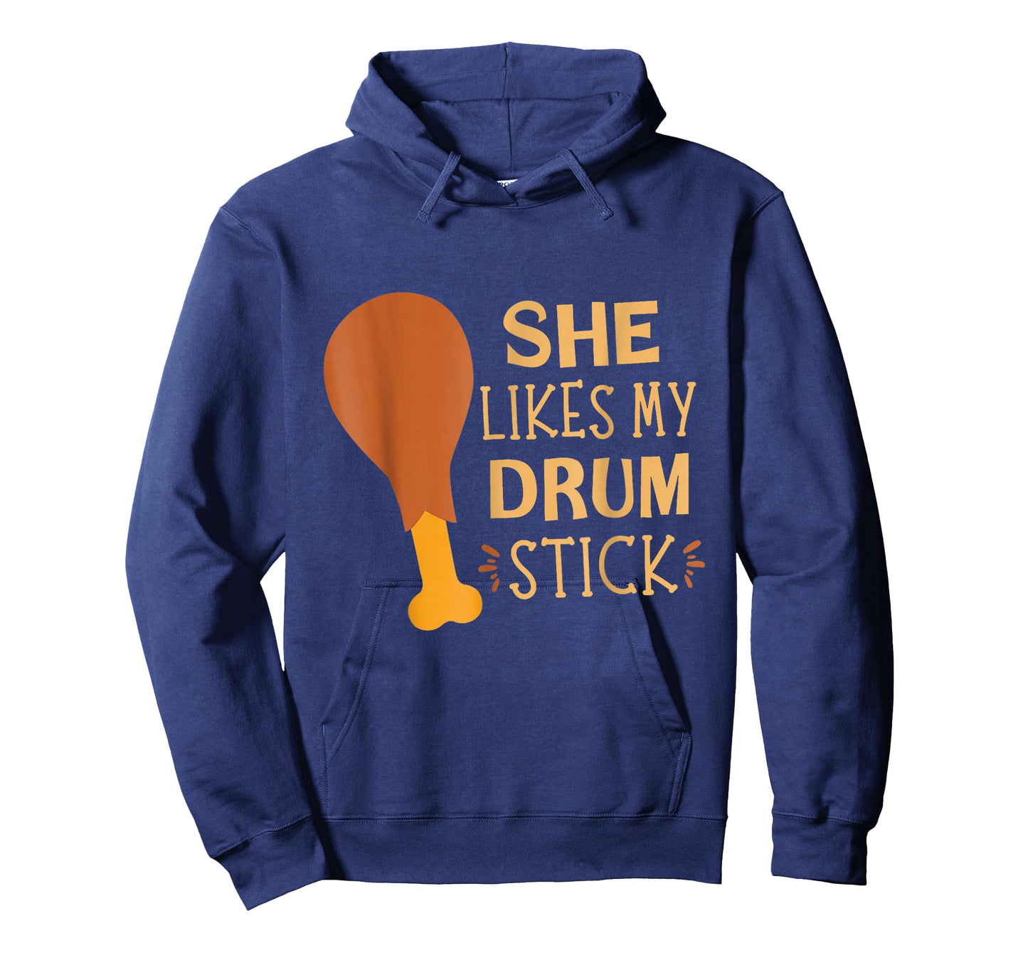 She Likes My Drum Stick Funny Couple Matching Thanksgiving T-Shirt