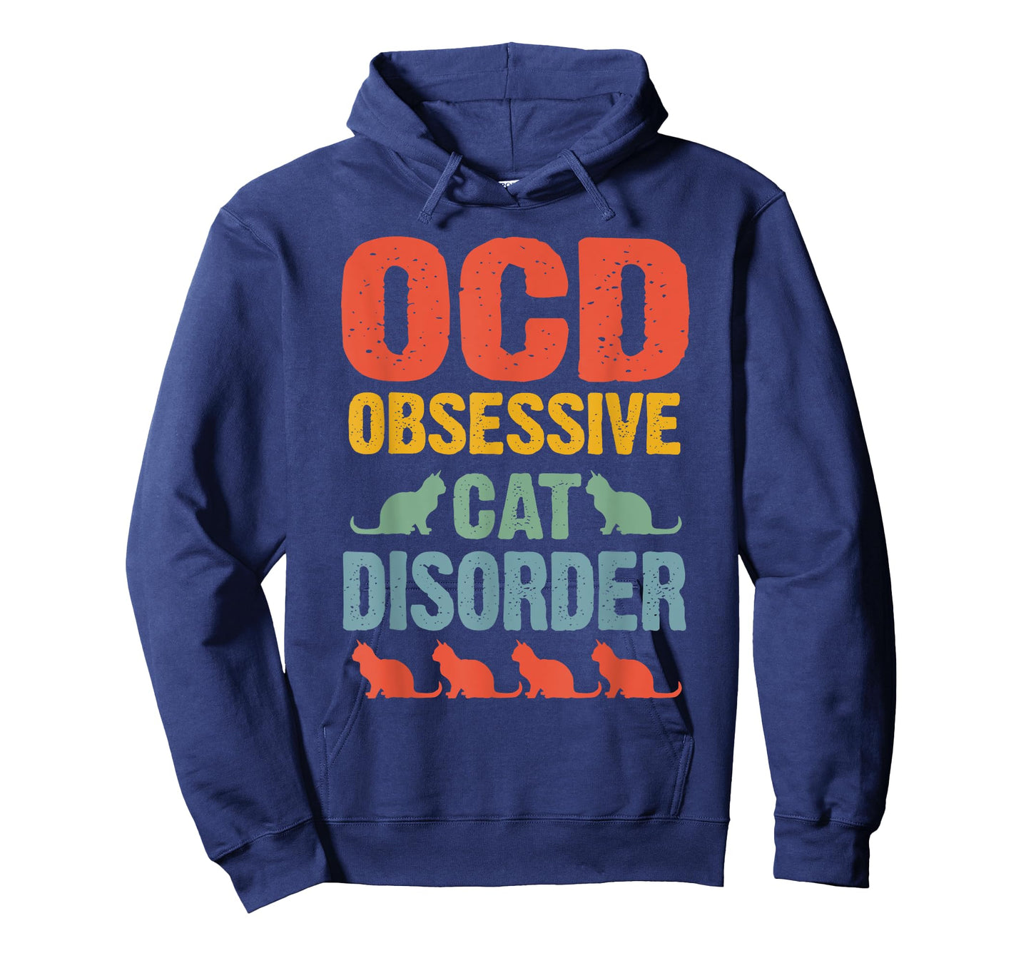 OCD Cat T Shirt Funny Obsessive Cat Disorder Gift T-Shirt