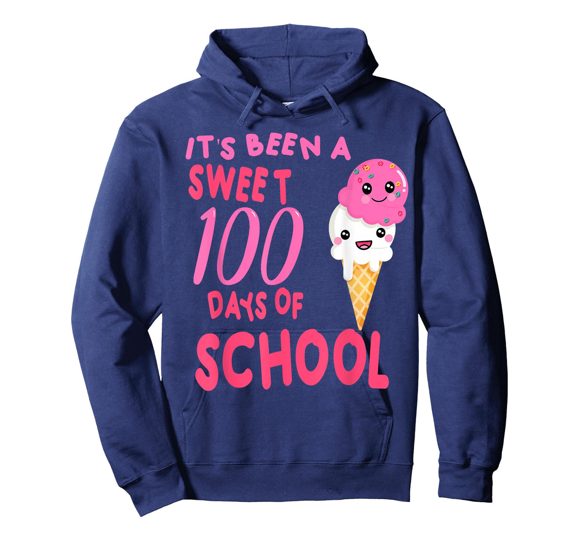 Ice Cream Cone 100 Days Of School Teacher T-Shirt
