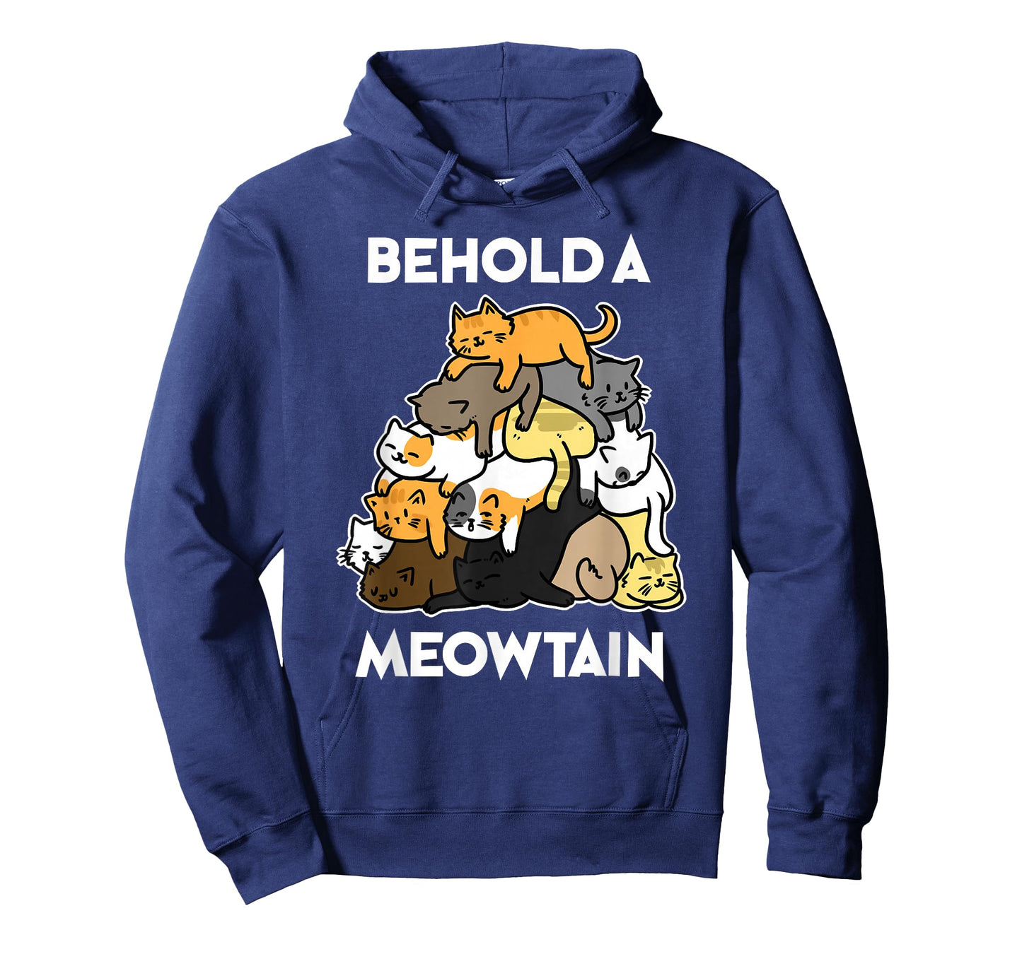 Funny Cat T-Shirt Behold A Meowtain Cat Mountain T-Shirt T-Shirt