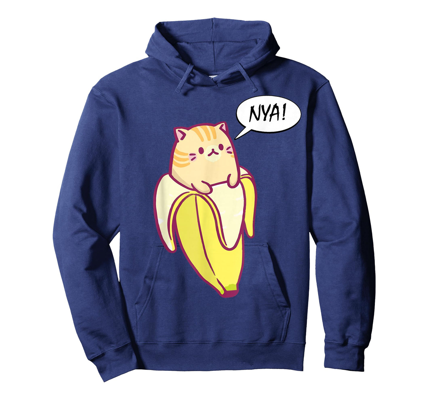 Men-Women- Bananya Banana Funny Cat T-Shirt