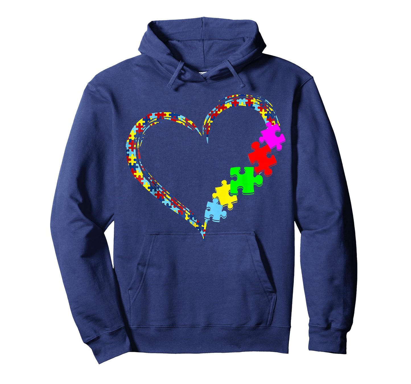 Autism Awareness Love Heart Puzzle Piece Gift Men Women T-Shirt Small