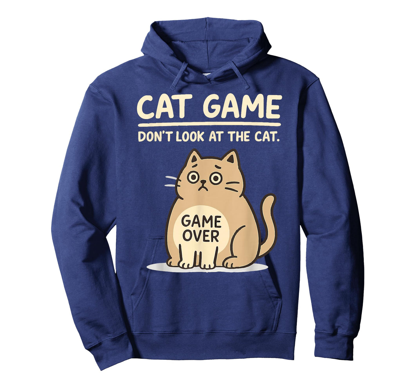Cat Game Over Funny Cat Owner Hilarious Fat Retro Cat Meme T-Shirt