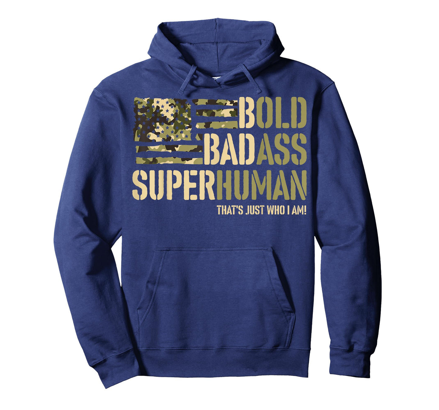 Men Camouflage Military Old Ass Man Bold Badass Superhuman T-Shirt