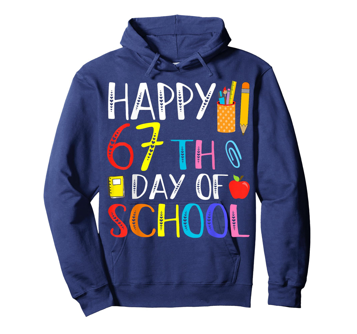 Happy 67th Day of School Meme 100th Day Funny Quote T-Shirt