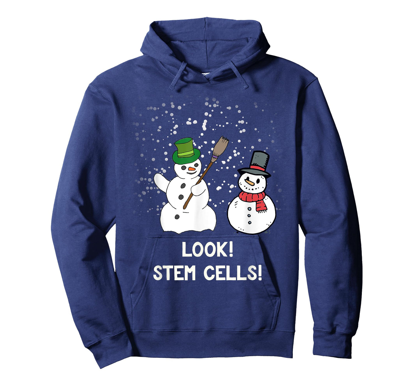 Funny Snowman Christmas Science Xmas Biology Snow Stem Cells T-Shirt