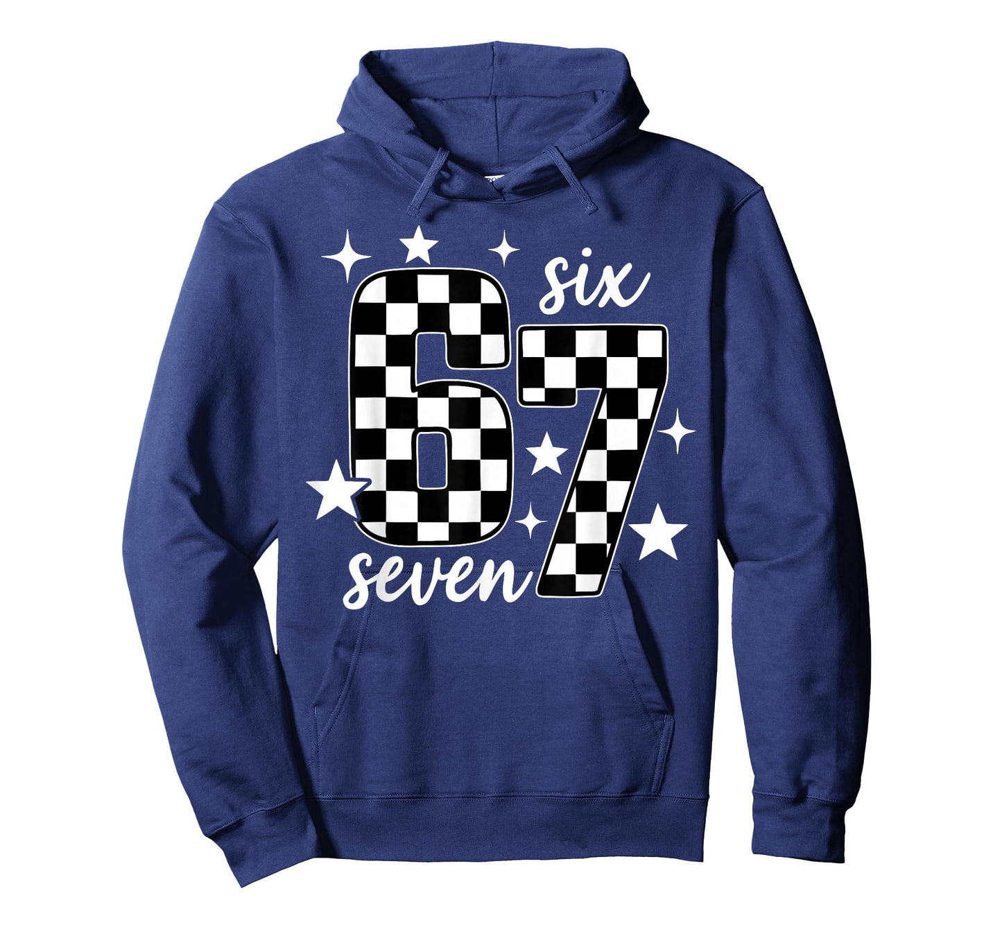 67 Checkered Six Seven Meme 6 7 Gen Alpha Teacher Teens Kids T-Shirt
