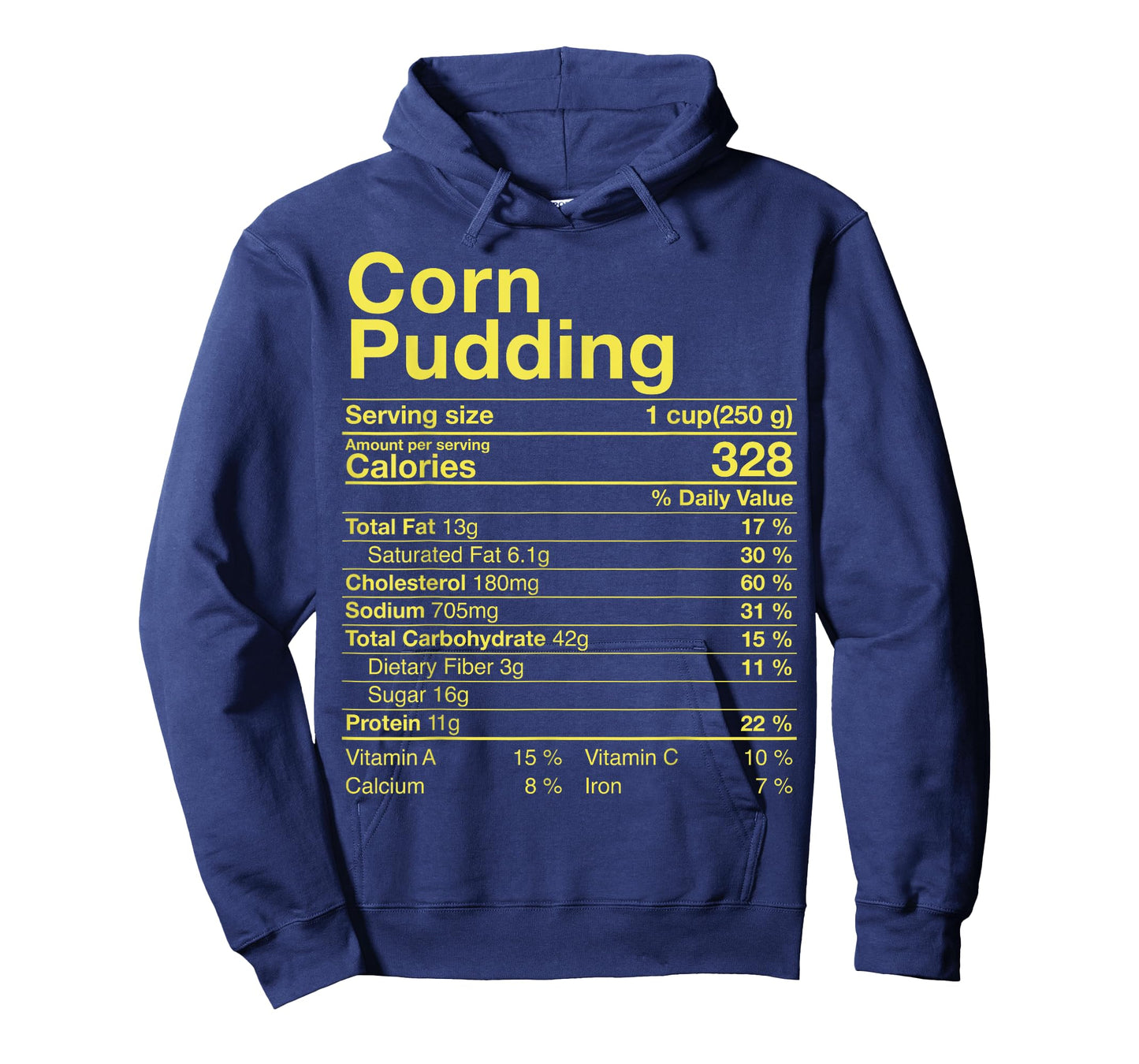 Corn Pudding Nutrition Facts Thanksgiving Gifts Turkey Day T-Shirt