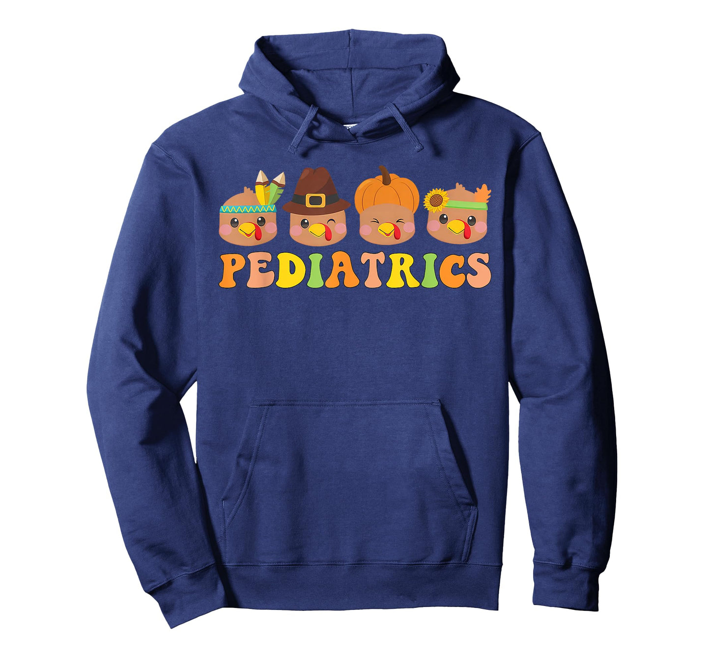 Cute Turkeys Pediatrics Pumpkin Thanksgiving Fall PEDS Nurse T-Shirt